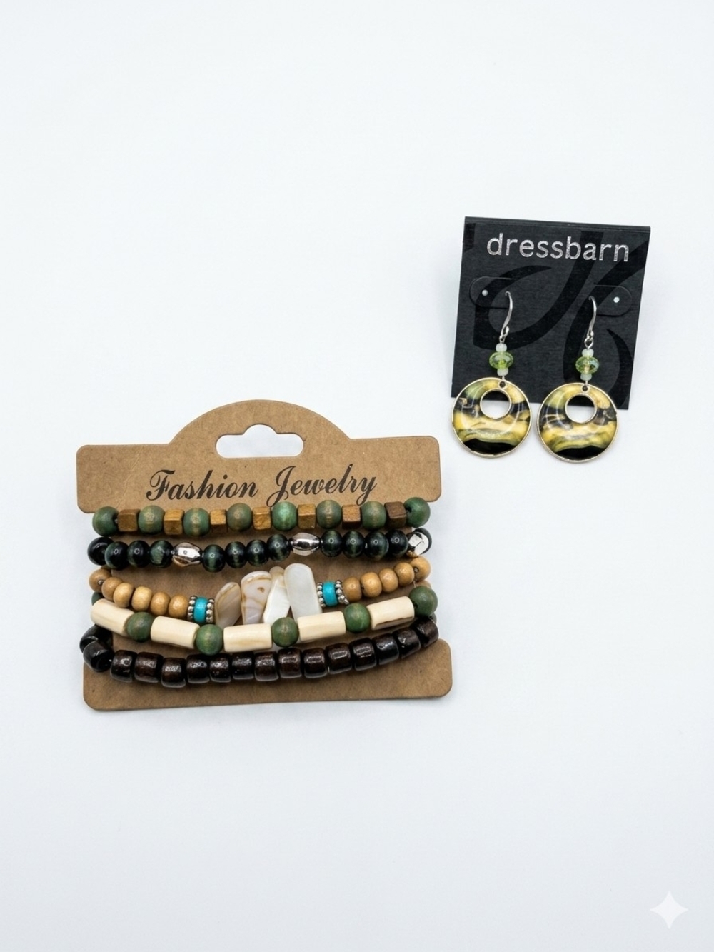 Beaded Bracelet Set and Earing Set